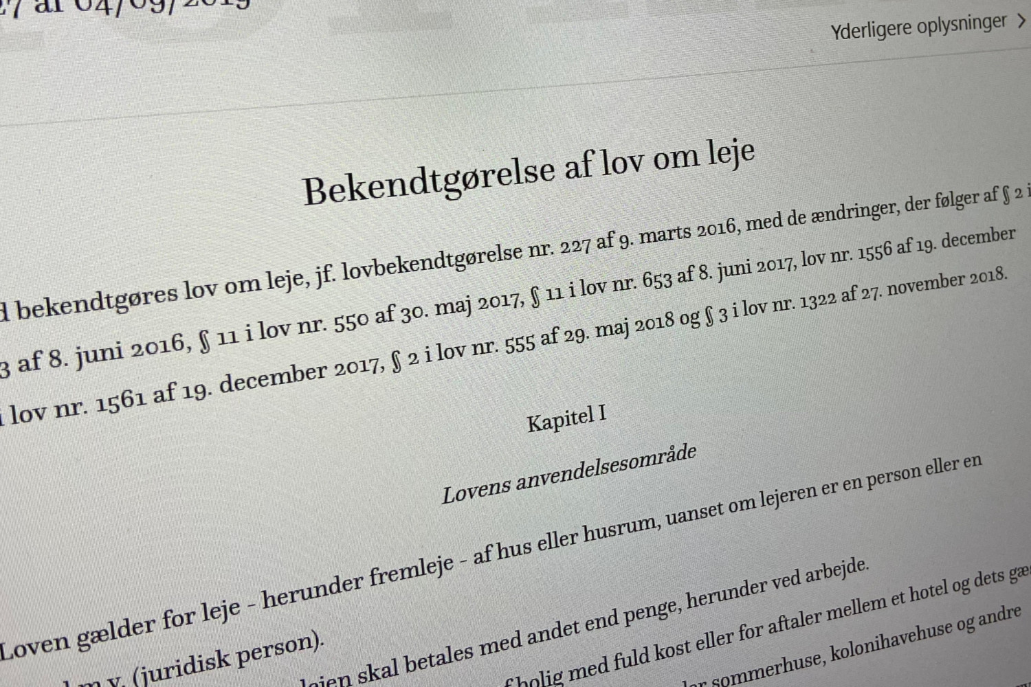 Ny lejelov træder i kraft 1. juli 2022