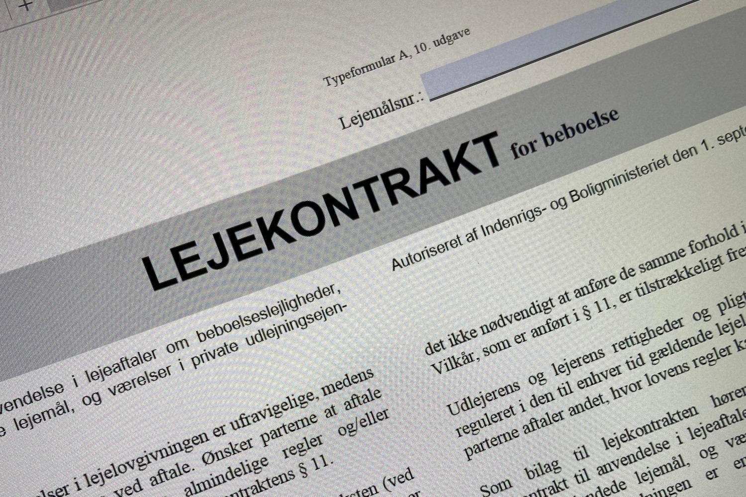 Væsentlighedsvurdering skulle foretages i forhold til den aftalte leje