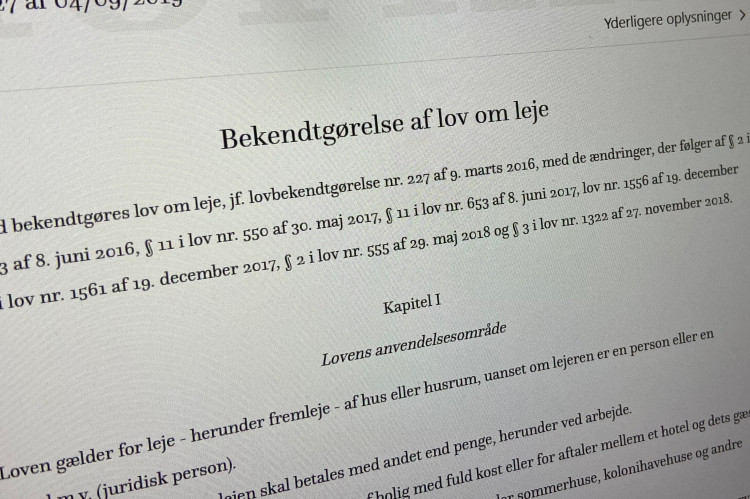 Ny lejelov er på vej